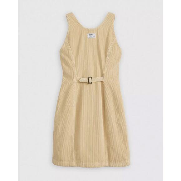 Levi’s Women’s Tuli Slim Cut Corduroy Mini Dress Size Medium Beige - Picture 4 of 10